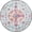 Blue & Multi, variant on Mandala 3x5 Machine Washable Area Rug, Non Slip Low Profile Polyester Rug for Living Room, Stain Resistant & Pet