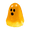 Gold, variant on Glow in the Dark Mini Ghost Figurines, Luminous Set of 50 Halloween Tabletop Accents, Gold
