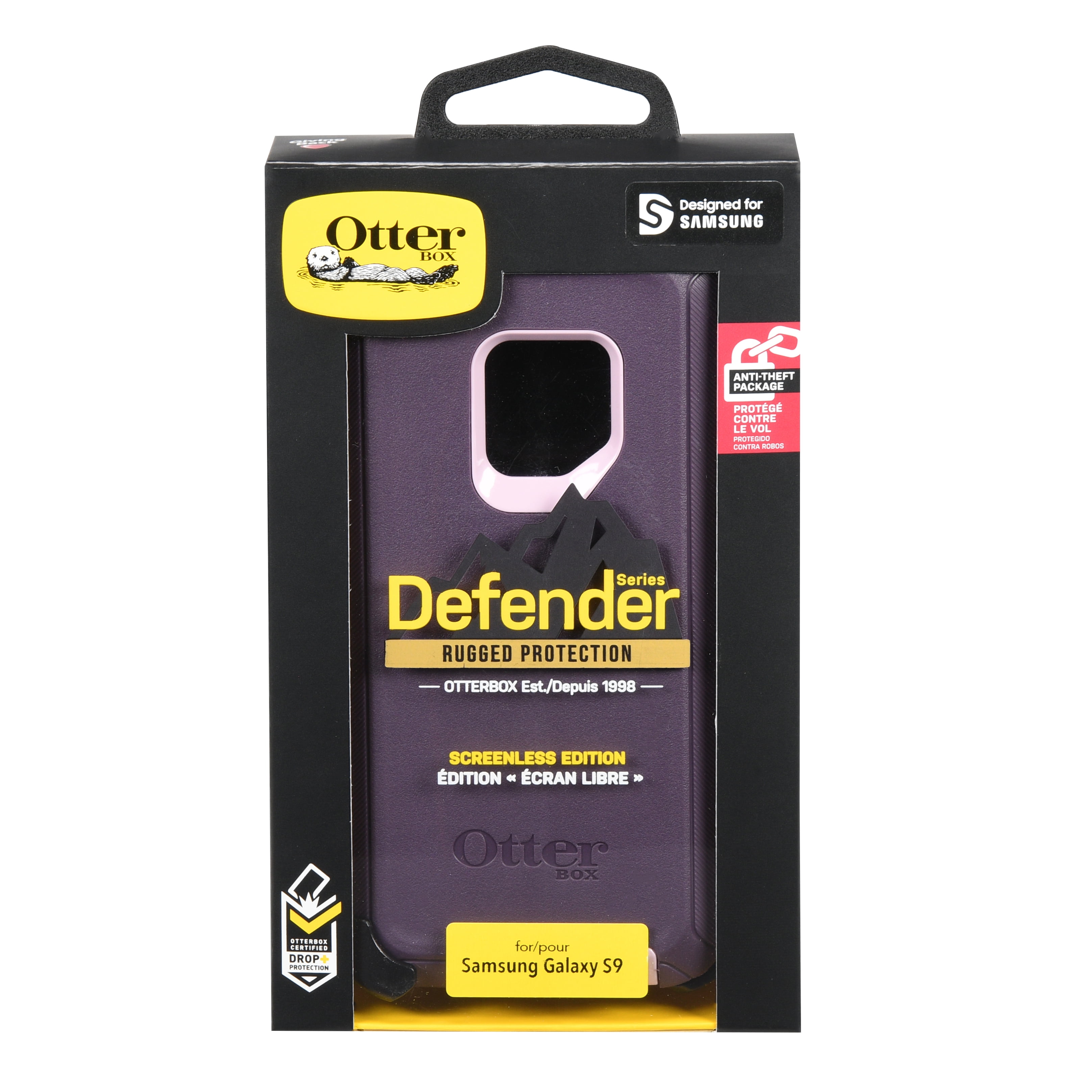 OtterBox Defender Series Samsung Galaxy S9 Case, Purple - Walmart.com - Walmart.com