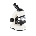 thumbnail image 2 of Students Rotatable Microscope School Laboratory 1200X Magnification Times LED Microscopes Plastic Magnifying Glass Science Tool White, 2 of 10