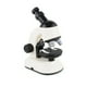 thumbnail image 2 of Microscopio giratorio para estudiantes, laboratorio escolar, tiempos de aumento 1200X, microscopios LED, lupa de plástico, herramienta científica, blanco Vogacara FN000793-02B, 2 of 7