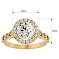 thumbnail image 5 of SuperJeweler 2 1/2 Carat Halo Moissanite Engagement Ring In 14 Karat Yellow Gold For Women, 5 of 6