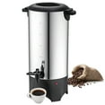 thumbnail image 2 of KFFKFF Industrial Coffee Pot, 50-Cup Capacity Stainless Steel Coffee Server, 1000W 110V Electric Coffee Brewing Device, Rapid Heating Water Vessel with Removable Power Cable for Simplified Clean-up, 2 of 9