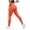 Orange, variant on enyan Women's Leggings Skin Friendly Breathable Butt Lifting Cellumove 3d Legging(Orange,XL)