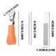 thumbnail image 5 of Beveled Nail Clippers Set | Stainless Steel Wide Mouth Design | Non-Slip Handle | Trim Thick Toenails & Brittle Nails | Extended Leverage | Fine Glass File | 3 Trimmers | Green, White, Orange, 5 of 8