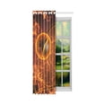 thumbnail image 2 of MKHERT Tennis Racket Blackout Window Curtain Kitchen Curtain 26x39 inch, 2 Panels, 2 of 3