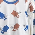 thumbnail image 3 of larppty Children Girl Pajamas Set Soft Comfy Sleepwear Pajamas(7-8 Years,Blue), 3 of 3