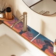 thumbnail image 2 of Yayeee Faucet Mat for Kitchen Sink 14.7" Diatomite Long Splash Guard Pad, Astronaut at Dawn, 2 Pack, 2 of 7