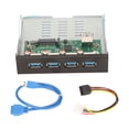 thumbnail image 1 of Hub USB 3.1 de panel frontal de 3,25 pulgadas, 10 Gbps, 4 puertos de bajada y 1 puerto de enlace ascendente, concentrador de acoplamiento de panel frontal para computadora de escritorio para oficina, 1 of 12