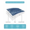 thumbnail image 5 of Quilts Full Size Bedding Set, Blue Coastal Lightweight Quilted Comforter, Summer Ocean Sea Waves Starfish Corals Soft Reversible Bedspread Coverlet with Pillow Covers for All Season, 78" x 90", 5 of 7