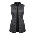 thumbnail image 6 of Zormilly Womens Puffer Vest Winter Sleeveless Open Front Lapel Collar Puffer Jacket with Pockets Warm Quilted Vest, S-3XL, 6 of 6