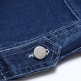 thumbnail image 5 of USNSM Men's 2 Piece Denim Set Casual Work Jean Shirt and Jeans Outfit Soft Long Sleeves Button Jacket Outwear Multiple Pockets Blue XXXL, 5 of 9