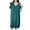 Navy, variant on Diufon Nightgowns for Women Soft Thin Short Sleeve V Neck Pleated Pajamas Dress Casual Home Sleepwear