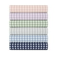 Gap Home Gingham Organic Cotton Blend Sheet Set, King, Blue, 4Pieces