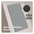 thumbnail image 4 of Tyuu Alfombra De Baño Pequeña De Secado Rápido, Antideslizante, Lavable, Fina Y Absorbente, Se Adapta A Debajo De La Puerta, Alfombrilla De Baño Perfecta Para Bañera, Ducha O Lavabo, 12.0 X 12.0 In, G, 4 of 5