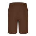 thumbnail image 3 of snilers Mens Shorts Summer Beach Outfit Drawstring Elastic Waist Solid Color Breathable Shorts Lightweight Quick Dry Trendy Shorts, 3 of 4