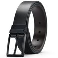 thumbnail image 1 of Dress belt for men Black leather belts for jeans, 1 of 2