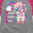thumbnail image 3 of Doc Mcstuffins - TLC Lambie - Toddler And Youth Girls Raglan Graphic T-Shirt, 3 of 5