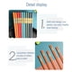thumbnail image 3 of 5 pares de palillos reutilizables, juego de palillos de fibra de vidrio, palillos chinos para alimentos, antideslizantes, fáciles de usar, 3 of 6