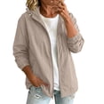 thumbnail image 6 of Ihhxva Softshell Jacket for Women Quick Dry Fit Attached Hood Packable Design Outdoor Windbreaker S-2XL, 6 of 9