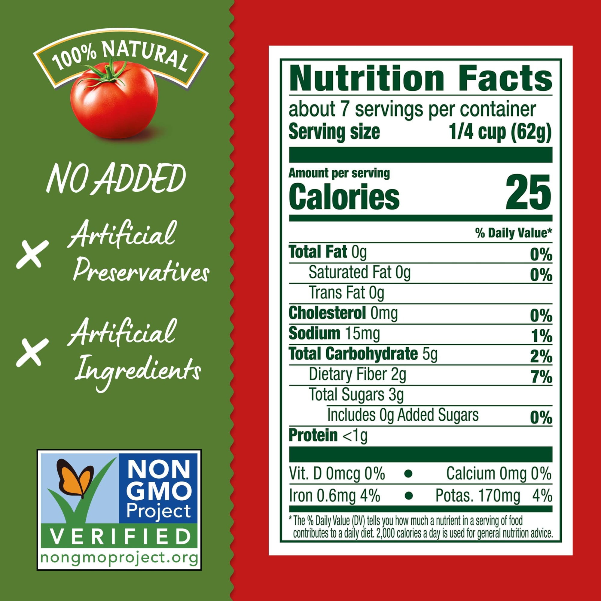Hunt’s No Salt Added Tomato Sauce, Perfect for Chili & Soups, 15 oz. Can