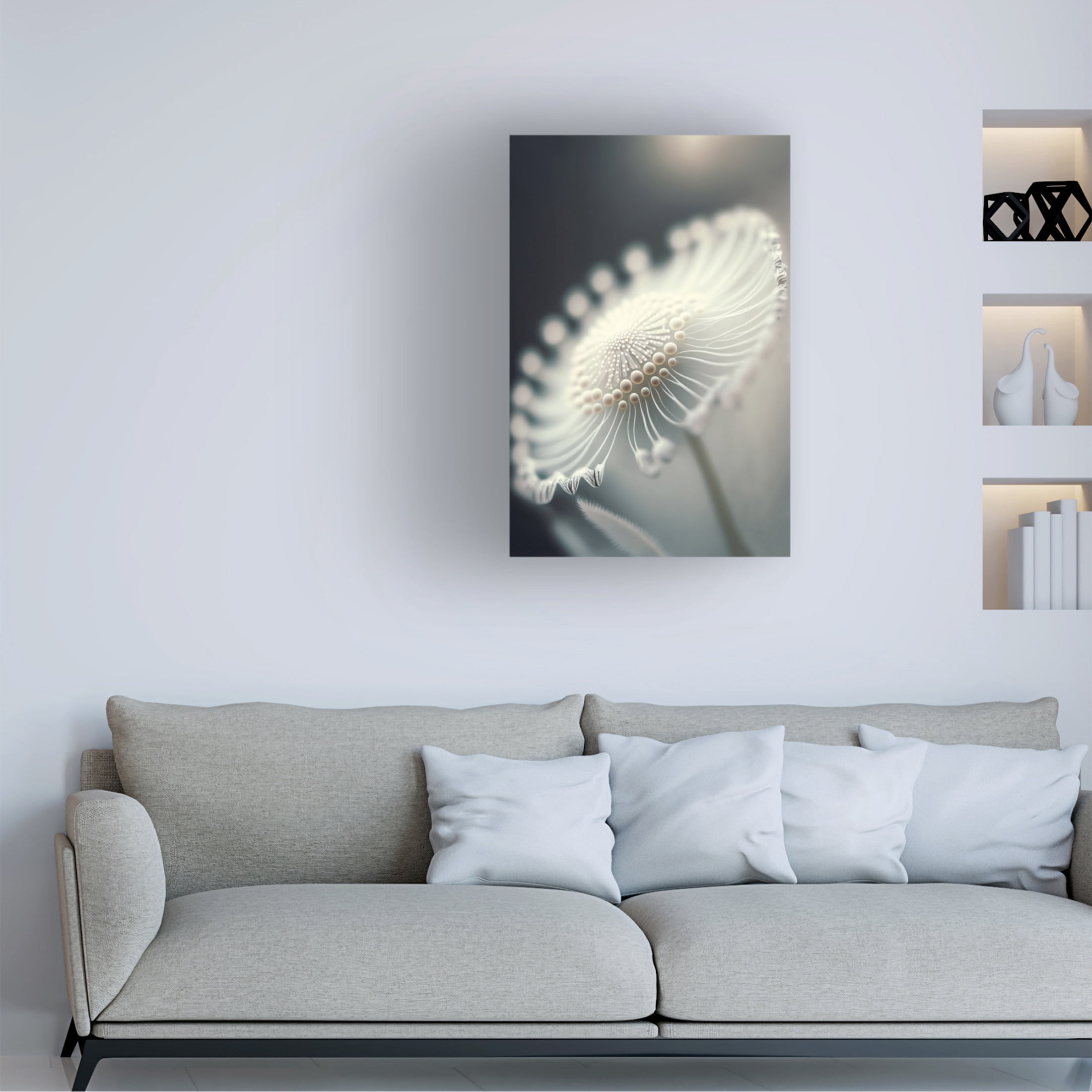 Canvas Wall Art - Treechild 'Tiny Pearls' Wall Art for Living Room, Bedroom, or Office D?cor by Trademark Fine Art - 16 x 24 Inches