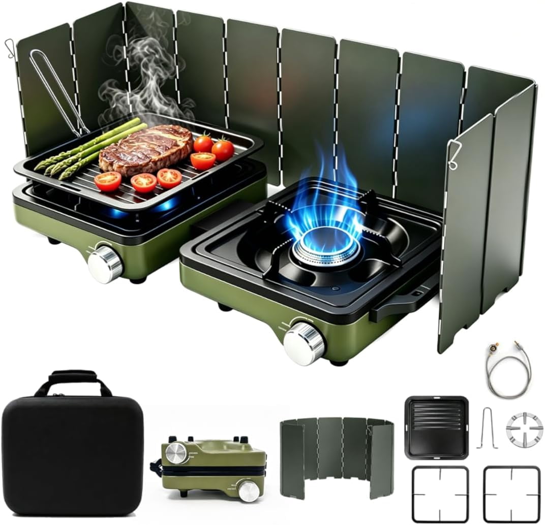 Texsport Kamen Super High Output Dual Burner Insta-Light Propane