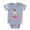 Heather Grey, variant on CafePress - FIN Jackrussellterrier Valentine Baby Football Bod - Cute Infant Baby Football Bodysuit