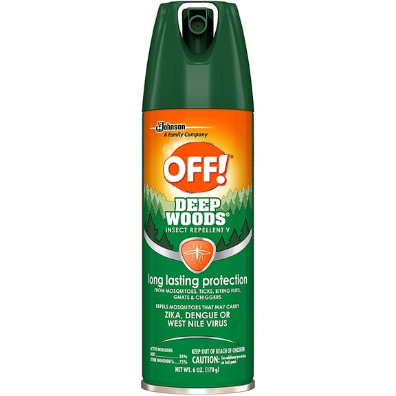 OFF! Deep Woods Insect Repellant Spray, 6 Ounce (Pack of 3)
