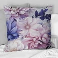 thumbnail image 4 of Designart "Purple Floral Exquisite Elegance II" Floral Printed Throw Pillow, 4 of 5