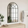 thumbnail image 1 of vidaXL Miroir Mural Noir 60x100 cm Arche Fer, 1 of 4