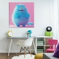 thumbnail image 3 of Stupell Industries Funny Blue Cat Animals Painting Wrapped Canvas Art Print Wall Art, 36 x 36, 3 of 8