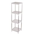thumbnail image 1 of 4-Tier Slim Rolling Storage Cart with Wheels - Narrow Laundry/Kitchen Shelving Unit for Bathroom/Pantry, 1 of 6