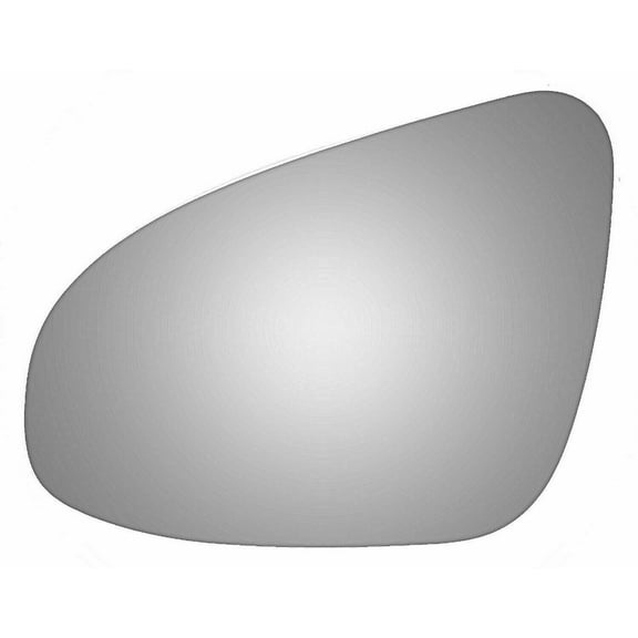 Flat Driver Side Replacement Mirror Glass for 2015-2019 Toyota Yaris W/O Baking Plate
