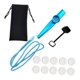 thumbnail image 4 of Kazoo con bolsa de almacenamiento con cordón, instrumento musical para adultos, regalo de concierto azul, 4 of 9