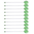 thumbnail image 1 of 10 cucharas de vidrio para café con leche, cucharas para mezclar café, varillas transparentes para té, varillas para mezclar chocolate caliente, yogur Verde, 1 of 8