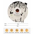 thumbnail image 6 of 13 Inch Round Placemats Set of 4, Spring Botanical Non Slip Heat Insulation PP Table Mats, Black Eucalyptus Butterfly Rustic Washable Place Mats for Kitchen Dining Party Table Decor, 6 of 7