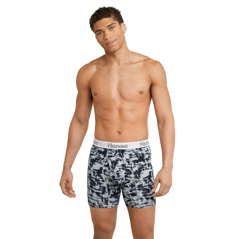 Hanes Total Support Boxer Briefs Pack X-Temp Cooling Moisture-Wicking  Underwear