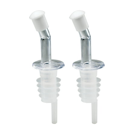 Alcohol Pourers Caps HIC Wine Liquor Bottle Stopper Pourer Tapered Oil Vinegar Dispenser Spout with Cap, Splash and Drip Free, Set of 2 ()