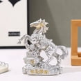 thumbnail image 3 of Year of The Horse 2026 Resin Horse Statue, Resin Horses Sculpture Chinese New Year Horses decoration -5.5In, 3 of 10