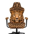 thumbnail image 3 of Whosucclay Leopard Print Gaming Chair Covers, Indoor Non-Slip Gaming Chair Seat Cover Soft Easy to Install Office Chairs Covers Stretchable with Armrest Cover, 3 of 8