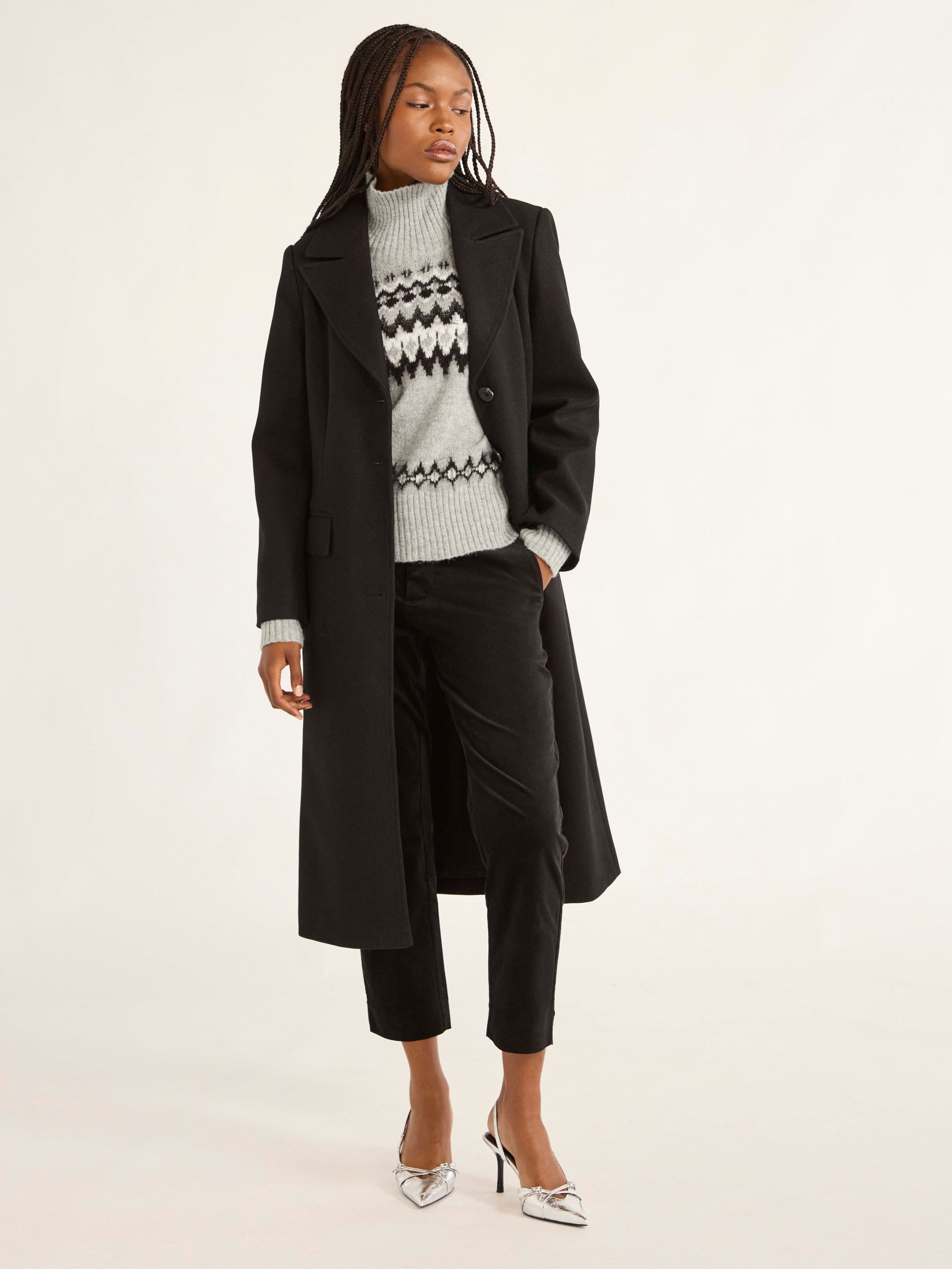 Assembly women's Faux Wool Long Coat XS-XXXL Sizes - Walmart.com