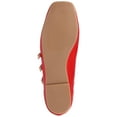 thumbnail image 6 of Journee Womens Darlin Multi Strap Square Toe Dress Flats, Widths Available, 6 of 9