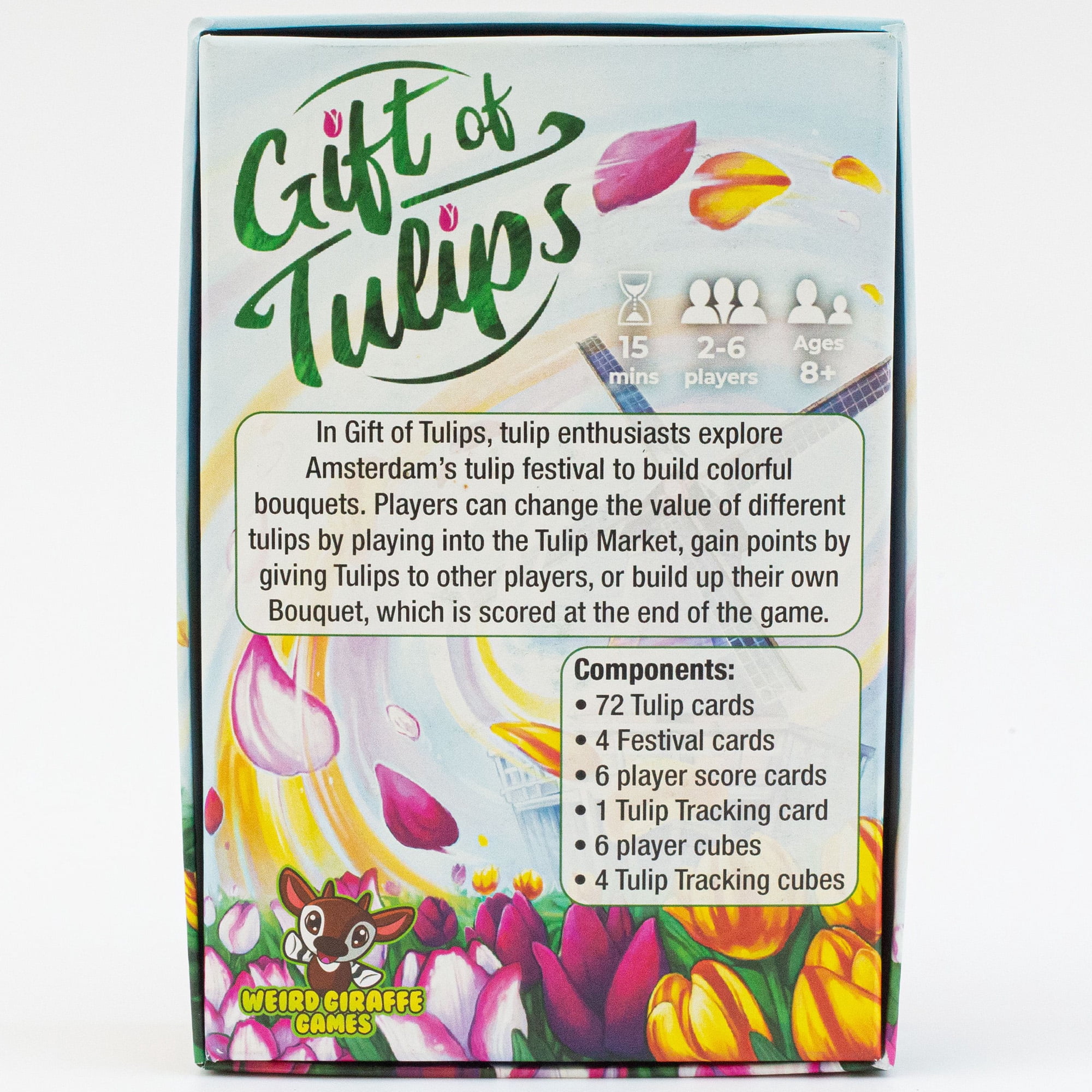 Gift of Tulips - Bouquets Building Card Game, Ages 8+, 2-6 Players, 15 Min