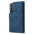 thumbnail image 4 of for Samsung Galaxy S22 Case Wallet with Card Slots, Premium Soft PU Leather Zipper Folio Flip with Wrist Strap Kickstand Protective Phone Cover for S22 Handbag Wallet Case, Blue, 4 of 8