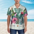 thumbnail image 3 of Men's Hawaiian Shirt Short Sleeve Button Down Shirts for Men, 3 of 8