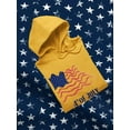 thumbnail image 3 of 4Th July Crayon Flag Hoodie Men -Image by Shutterstock, Male Large, 3 of 4