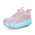 thumbnail image 3 of Kids Roller Skates Light up Shoes with Wheels Shoes LED USB Charging Roller Sneakers for Girls Boys Birthday Christmas Gift, 3 of 17