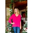 thumbnail image 2 of The Pioneer Woman Crochet Neck Sharkbite Hem Tunic, Womens, 2 of 2