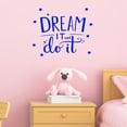 thumbnail image 1 of VWAQ Dream It and Do It Wall Decal Inspirational Wall Quote Sayings Motivational Classroom Wall Art Stickers Bedroom Decor, 1 of 1